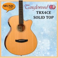 Tanglewood TRX4CE Gloss Natural Folk Acoustic Guitar