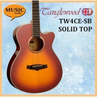 Tanglewood TW4CE-SB Sunburst natural Satin Folk Acoustic Guitar