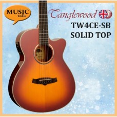 Tanglewood TW4CE-SB Sunburst natural Satin Folk Acoustic Guitar