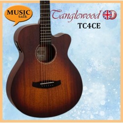Tanglewood TC4CE Satin Sunburst Acoustic Guitar with Bag Design In UK