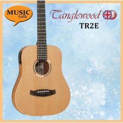 Tanglewood TR2E Satin Natural Folk Acoustic Electric Guitar with Bag Design In UK