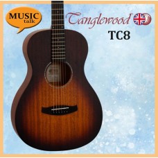 Tanglewood Acoustic Guitar TC8 Satin Sunburst
