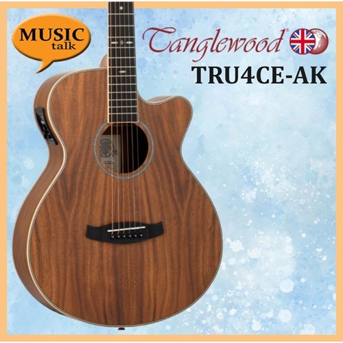 Tanglewood TRU4CE-AK Kao natural Satin Folk Acoustic Guitar