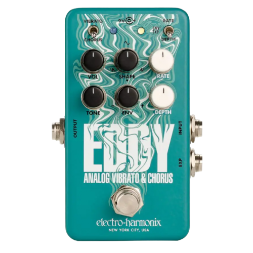 EHX Electro Harmonix Eddy Vibrato / Chorus Electric Guitar Effect Pedal