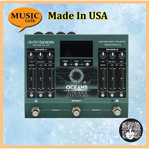 EHX Electro Harmonix Oceans Abyss | Advanced Reverb Laboratory Guitar Pedal
