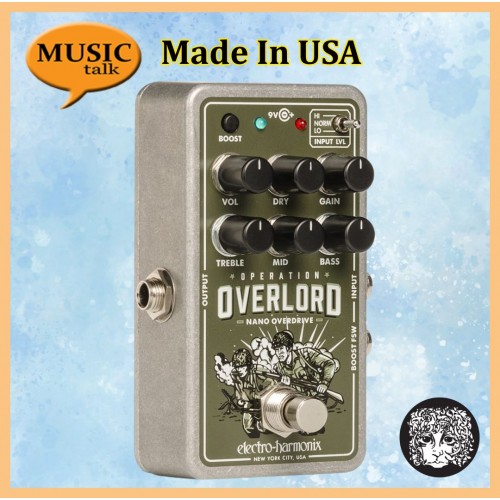 EHX Electro Harmonix Nano Overlord Overdrive Electric Guitar Effect Pedal