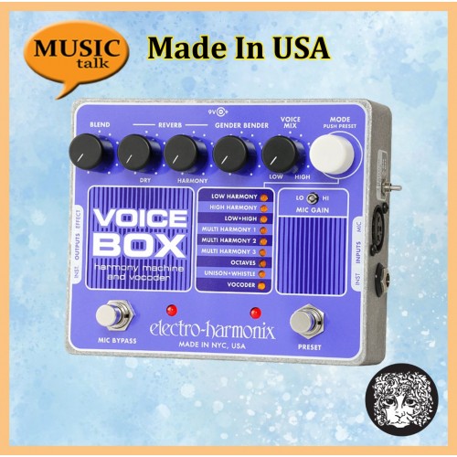 Electro Harmonix EHX Voice Box Vocal Harmony Machine/Vocoder Effect Pedal