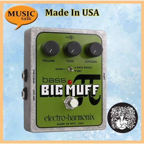 EHX Electro Harmonix Bass Big Muff Pi Distortion/Sustainer Made In USA