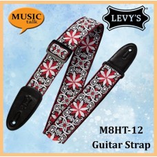 Levys Guitar Strap Hootenanny Jacquard M8HT-12 Made In Canada
