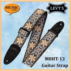 Levys Guitar Strap Hootenanny Jacquard Weave M8HT-13 Made In Canada
