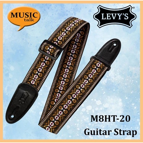 Levys Guitar Strap Hootenanny Jacquard M8HT-20 Made In Canada