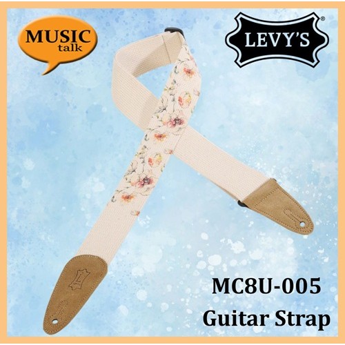 Levys Guitar Strap MC8U-005 Flora Cotton Made In Canada