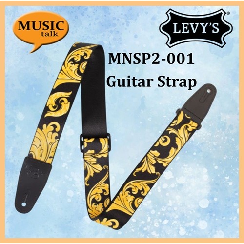Levys Guitar Nylon Nita Strauss Signature Strap MNSP2-001 2 Inch Wide Made in Canada