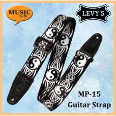 Levys Guitar Strap 2 Inch Wide MP-15 yin yang Made In  Canada