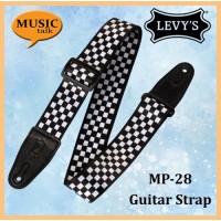 Levys MP-28  2” polyester guitar strap with Checkerboard motif Made In Canada