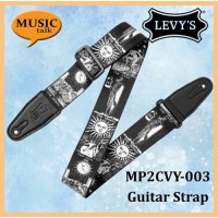 Levys Guitar Strap Nylon MP2CVY-003 Ouija Board Black Made In Canada