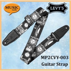 Levys Guitar Strap Nylon MP2CVY-003 Ouija Board Black Made In Canada