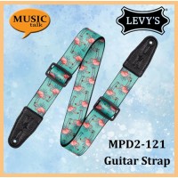 Levys Guitar Strap Nylon MPD2-121 Flamingos Motif Made In Canada