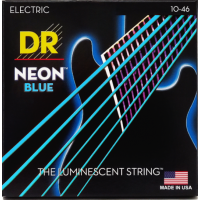 DR 10-46 Electric Guitar Strings Neon Blue Colour 