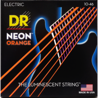 DR 10-46 Neon Orange Colour Electric Guitar Strings