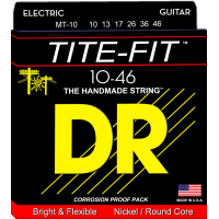 DR String 9-42 for Electric Guitar Nickel round Core Bright and Flexible Tite-Fit