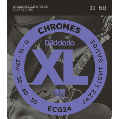 Daddario ECG24 Chrome Electric Guitar Strings 11-50