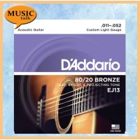 DAddario 80/20 Bronze 11-52 EJ-13 Acoustic Guitar String