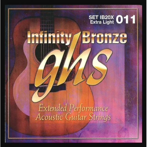 GHS Acoustic Coated Guitar String 11-50 Infinity Bronze 