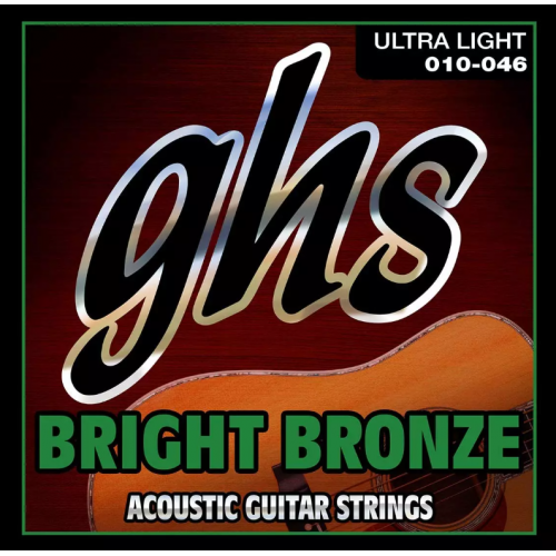 GHS Acoustic Guitar String 10-46 Bright Bronze 