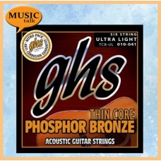 GHS 10-41 Acoustic Guitar Strings Thin Core Phosphor Bronze