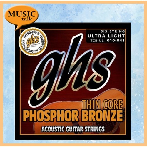 GHS 10-41 Acoustic Guitar Strings Thin Core Phosphor Bronze