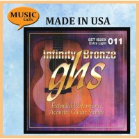 GHS Acoustic Coated Guitar String 11-50 Infinity Bronze 
