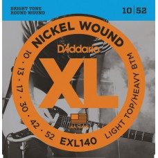 D'Addario Nickel Wound Electric Strings EXL140 Gauge(10-52)