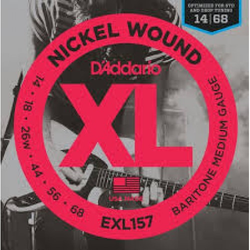 D'Addario Nickel Wound Electric Strings EXL157 Gauge(14-68)