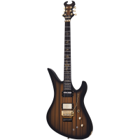 Schecter Synyster Custom-S Satin Gold Burst w/ Black Stripes