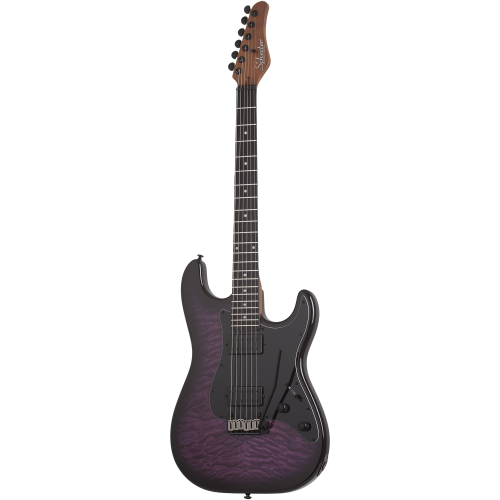 Schecter Traditional Pro Transparent Purple Burst Electric Guitar